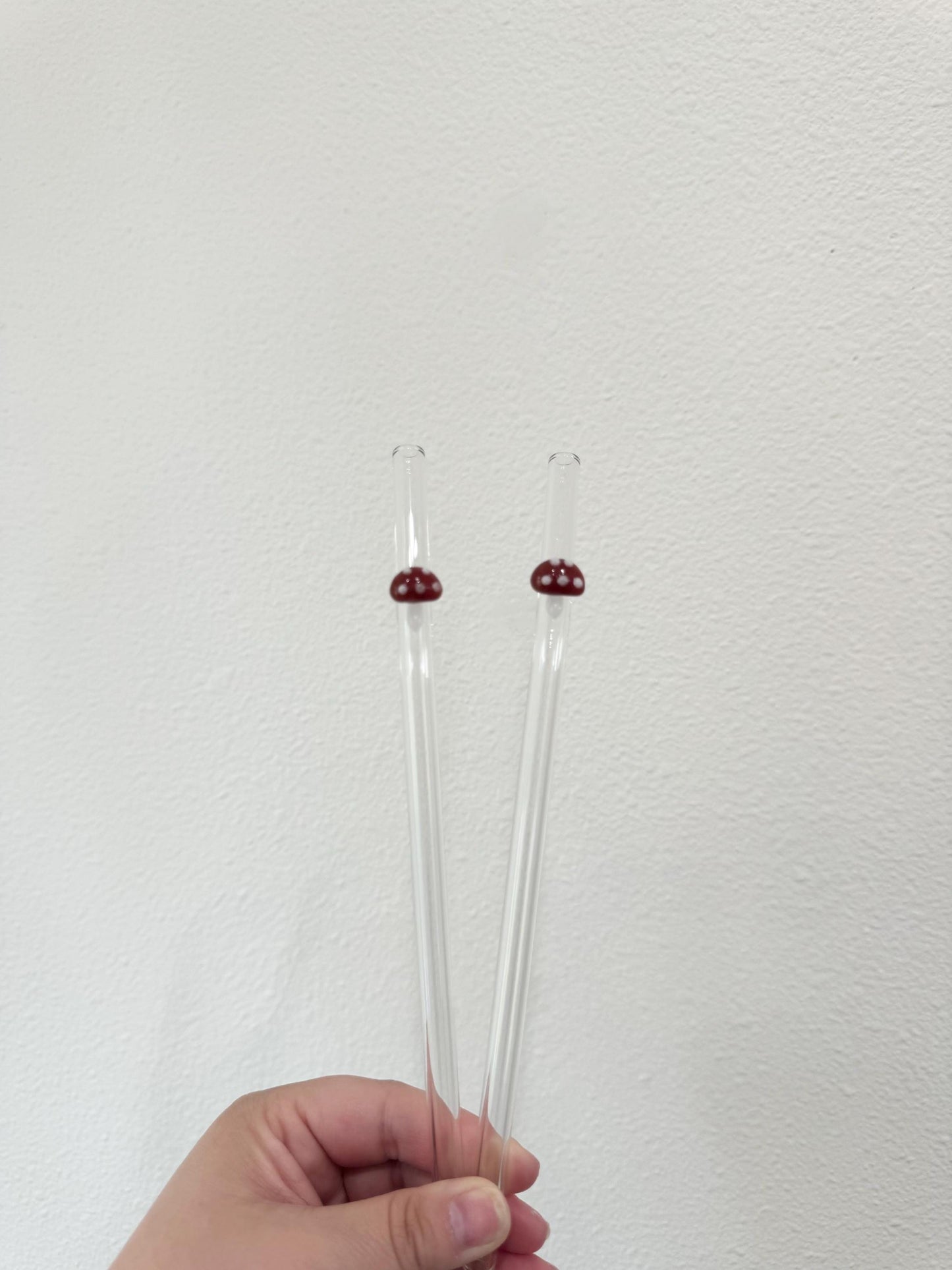 Mushroom Glass Straw | Drinking Straw