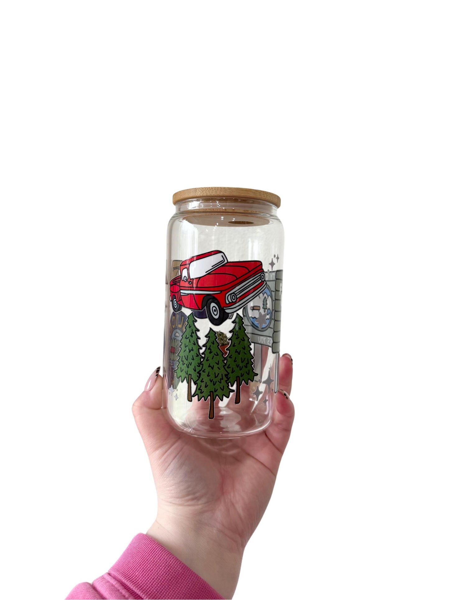 Forks Glass Cup | 16oz