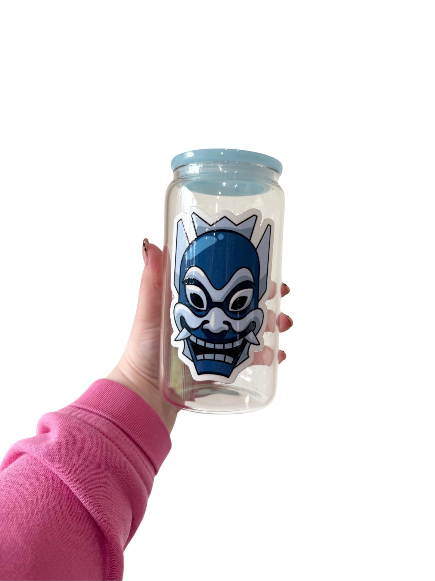 ATLA Inspired Glass Cup | 16oz | Blue Spirit