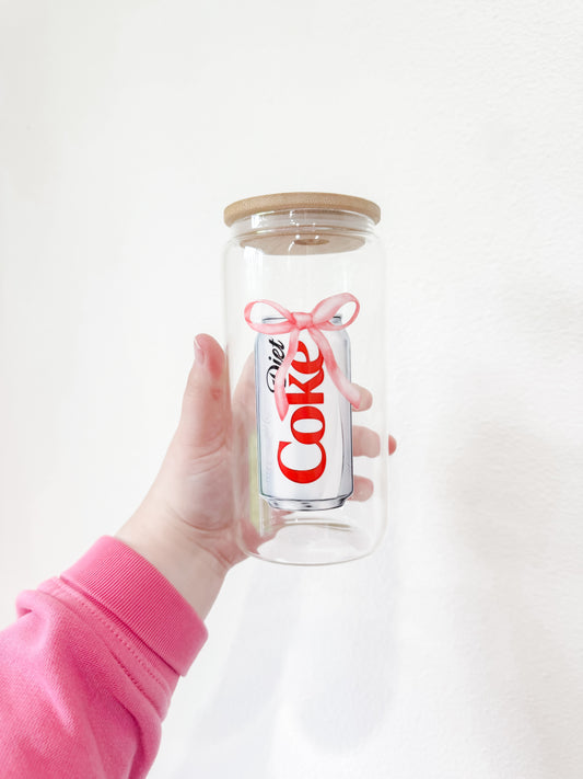 Coquette Diet Coke Glass Cup | 16oz