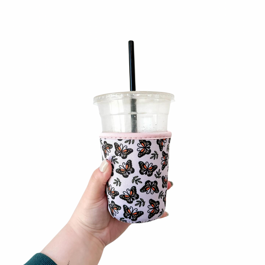 Butterfly & Floral Coffee Sleeve