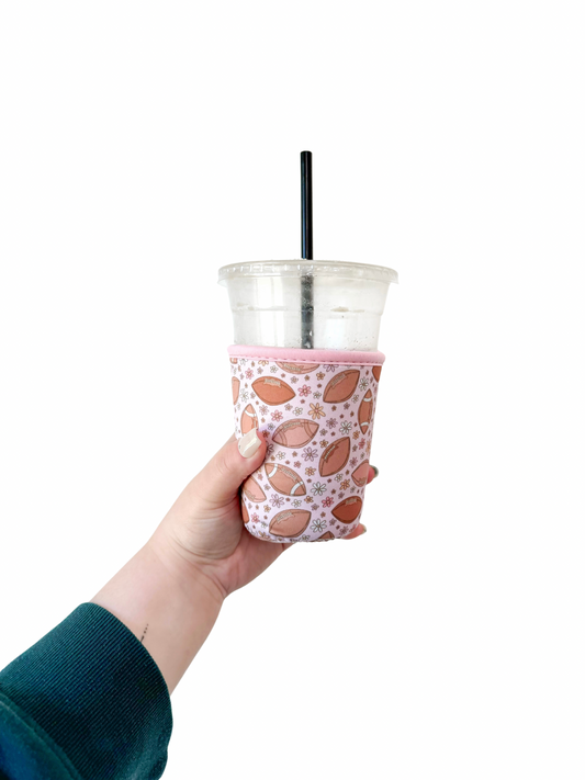Football & Floral Coffee Sleeve
