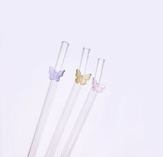 Butterfly Glass Straw | Drinking Straw