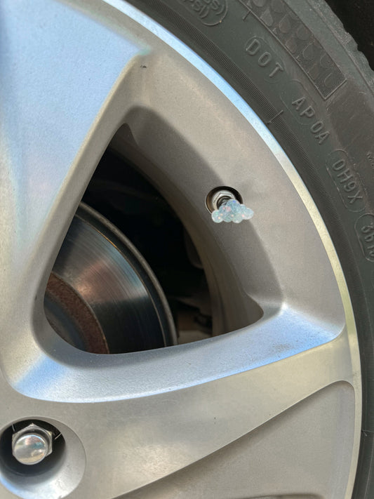 Cloud Tire Valve Stem Caps | Set of 6 | Custom