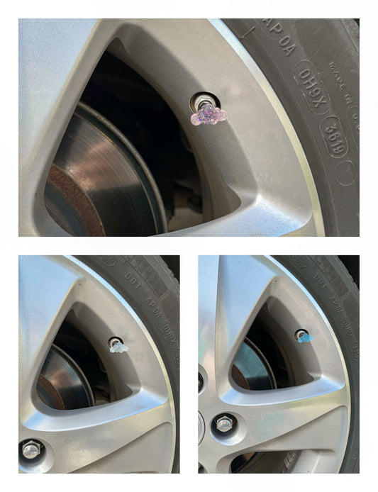 Cloud Tire Valve Stem Caps | Set of 6 | Custom