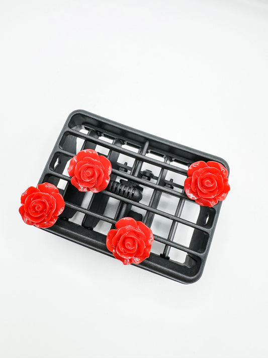Rose Vent Clips | Set of 4 | Red