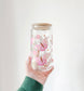Lavender Butterfly Glass Cup | 16oz