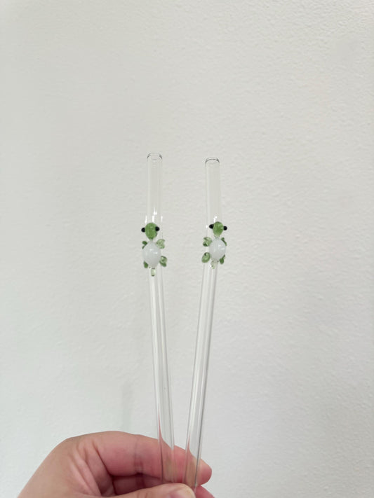 Turtle Glass Straw | Drinking Straw