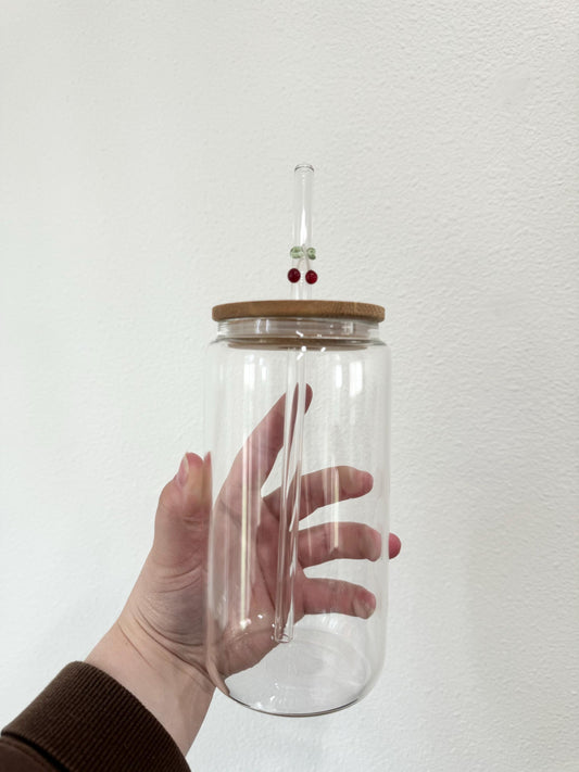 Cherry Glass Straw | Drinking Straw