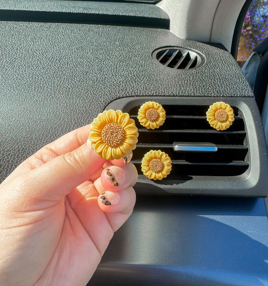 Sunflower Vent Clips | Set of 4 |