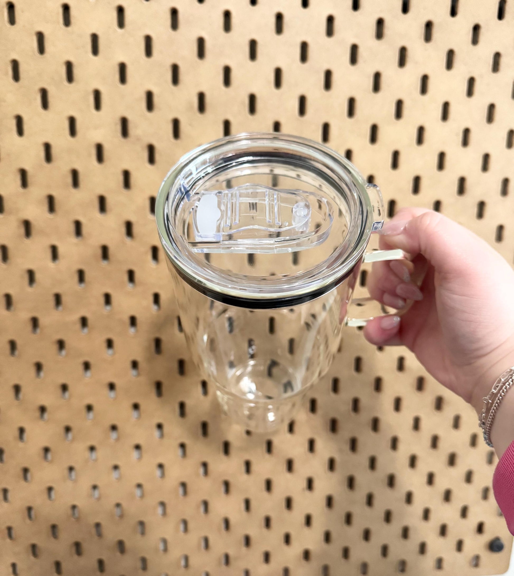Retro Daisy Glass Tumbler | 32 oz | Custom