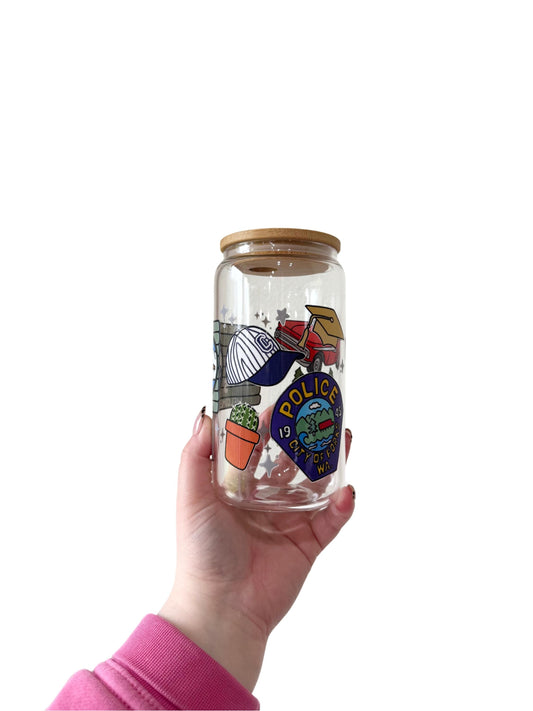 Forks Glass Cup | 16oz