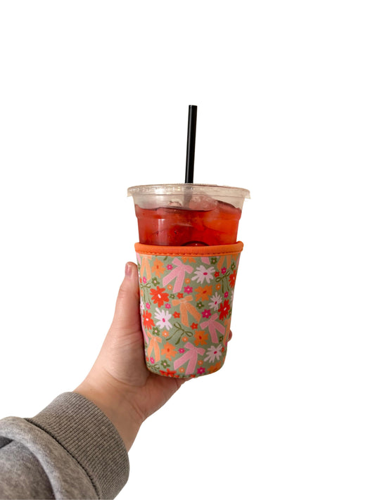 Bow Bloom Coffee Sleeve