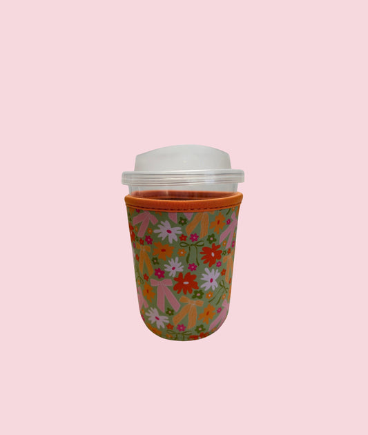 Bow Bloom Coffee Sleeve