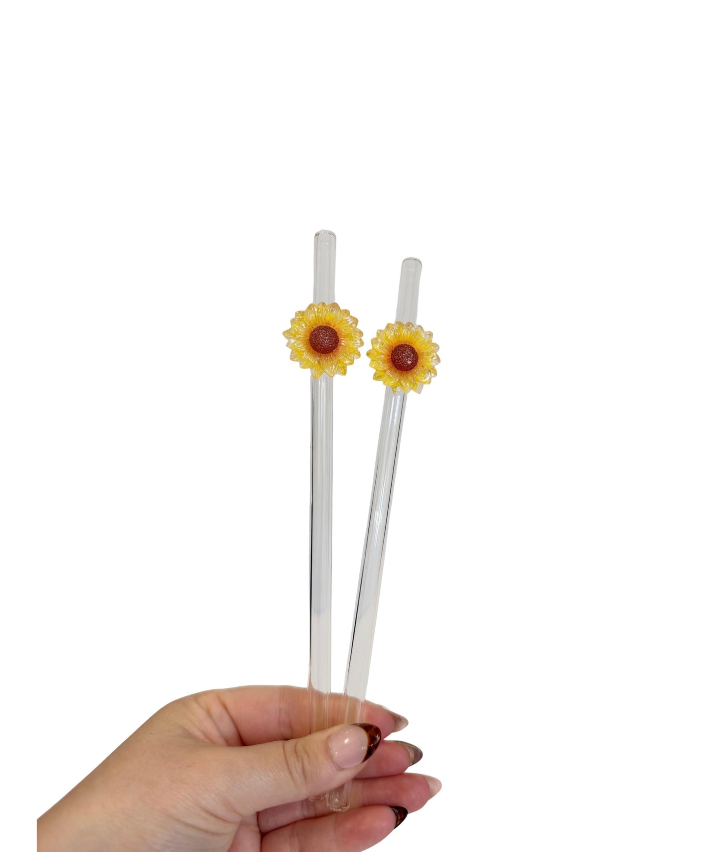 Sunflower Glass Straw | Drinking Straw