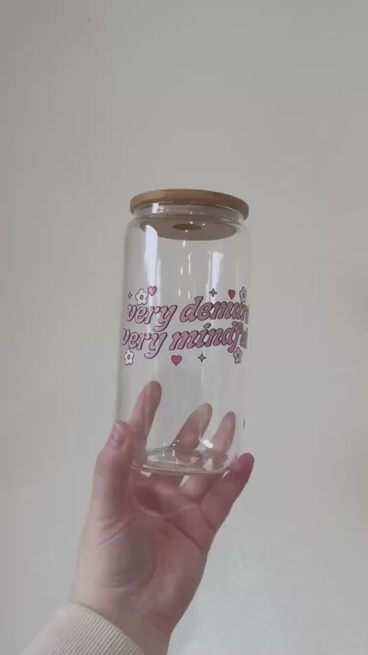 Mindful Glass Cup | 16oz